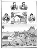 Rev. W.J. McConkey, Andrew Lyons, Mary E. Lyons, High Hill Presbyterian Church